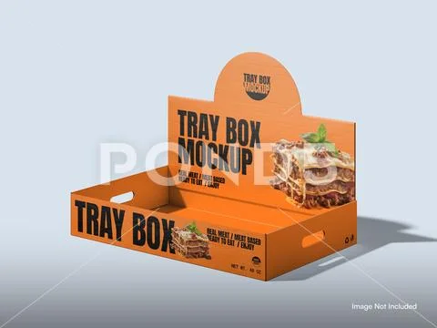 Display Tray Box Mockup PSD Template