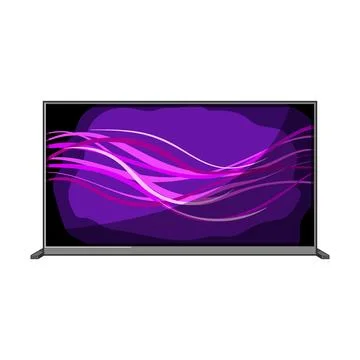 Display tv screen cartoon vector illustration Stock Illustration