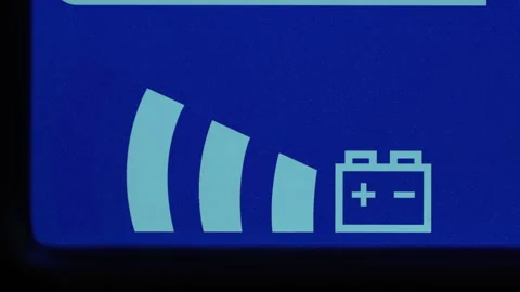 Display on uninterruptible power supply with automatic voltage stabilizer Stock Footage 248605930