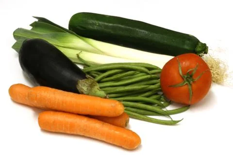 Display of vegetables 库存照片