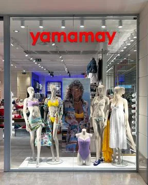 Display window of the Yamamay Stock Photos
