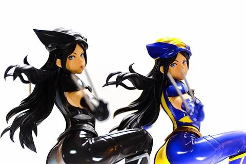 Display of the X-Men MARVEL COMIC character WOLVERINE(LAURA KINNEY). Stock Photos