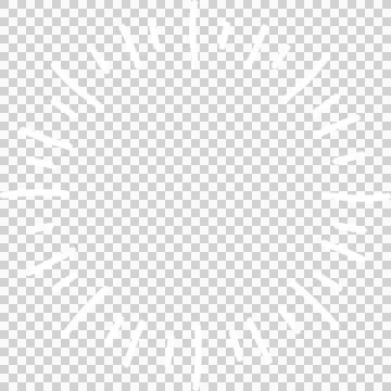 Displaying abstract hand-drawn white radial sunburst loader on transparent Illustrazione stock