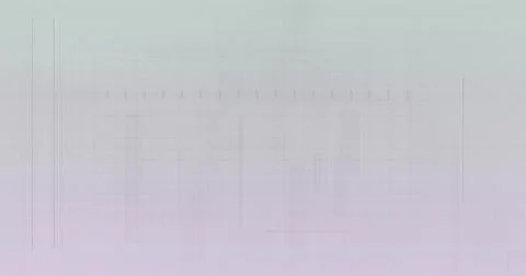 Displaying centered abstract grid and schematic linework on pastel gradient c Ilustração Stock