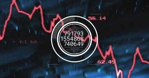 Displaying central HUD on virtual dashboard, showing three stacked readouts and Stock Illustration