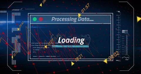 Displaying central processing UI panel filling view on dashboard, with Loading Stock Illustration