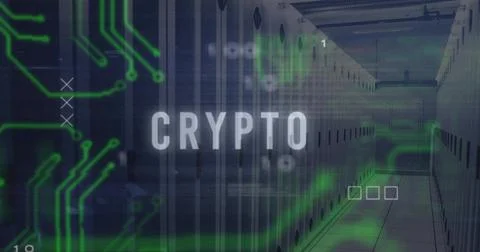 Displaying central rack aisle stretching through data center corridor, showin Stock Photos