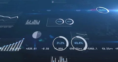 Displaying circular progress indicator reading 31 스톡 일러스트
