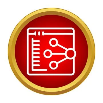 Displaying data network connections on browser screen icon Stock-Illustration
