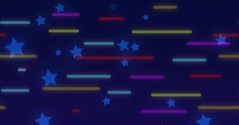 Displaying decorative pattern on deep navy gradient canvas, with solid blue Illustrazione stock