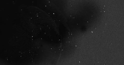 Displaying dotted digital globe pattern in dark interface with scattered light Stock Photos