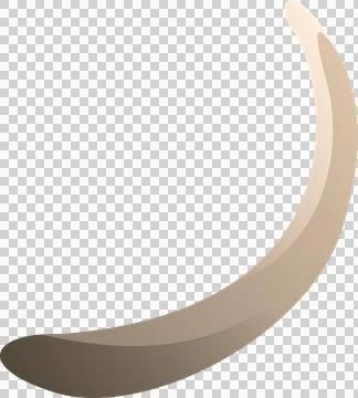 Displaying flat design boomerang shape on transparent canvas with gradient from 스톡 일러스트