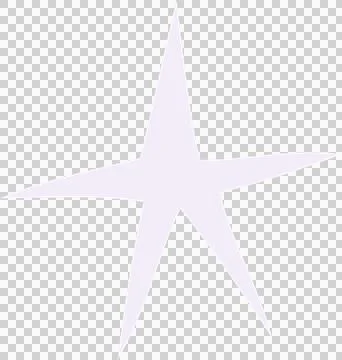 Displaying flat design lavender star graphic with uneven elongated rays on Illustration