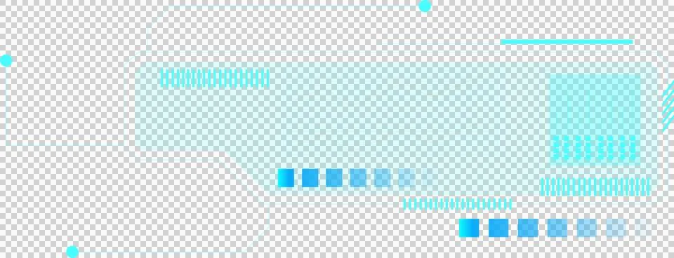 Displaying flat HUD panel featuring zigzag graph, icons, node links on Illustrazione stock