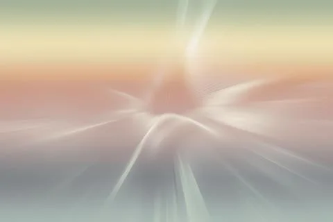 Displaying gradient going from pale green to peach to gray emitting white Stock Illustration