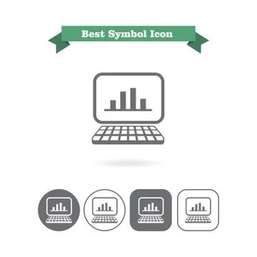 Displaying graph Stock Illustration