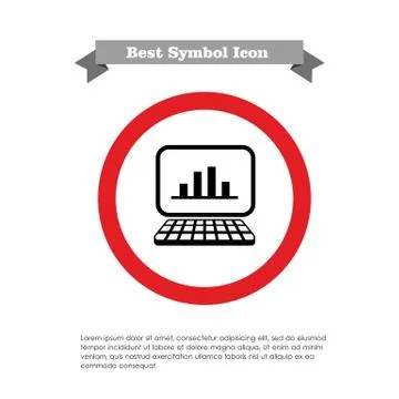 Displaying graph Stock Illustration
