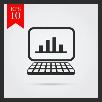 Displaying graph 스톡 일러스트