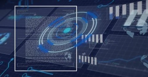 Displaying panel showing VARIABLE CRYPTO ALGORITHM text on grid, with ring Stock Photos