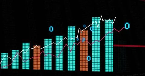 Displaying pixel-bars on screen, showing teal-orange-bars white-magenta-lines Stock Illustration