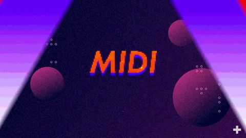Displaying progress bar filling orange, sliding off in interface, with MIDI Stock Footage 311415917