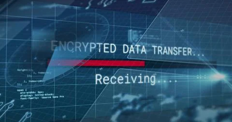 Displaying Receiving status and red-bar on cyber dashboard with Stock Illustration