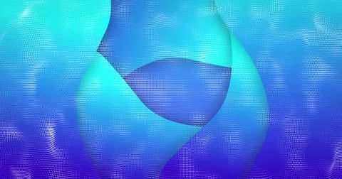 Displaying ribbon loop centering in abstract field, revealing halftone pattern Stock Photos