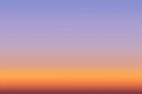 Displaying smooth sky gradient in flat vector format, featuring pale blue to red Stock Photos