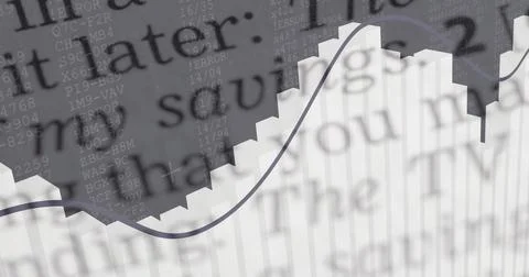 Displaying stepped bar chart rising right in dashboard with trendline gridlines Stock Illustration