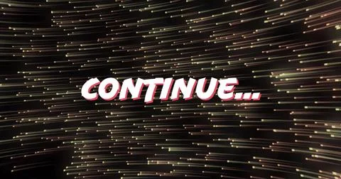 Displaying stylized CONTINUE Stockillustratie