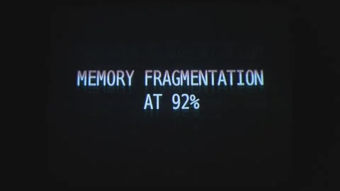 Displaying of system information due to an error in computer. Black background. Stock Footage 312099397