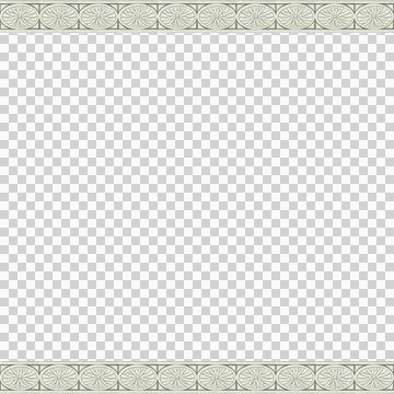 Displaying teal-panel border, using circular medallions and dividers on Stock Illustration