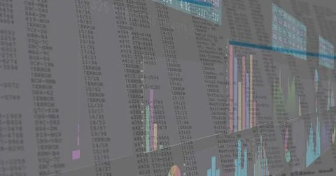 Displaying translucent glass dashboard, showing monospaced IDs, ERROR entries, 스톡 일러스트