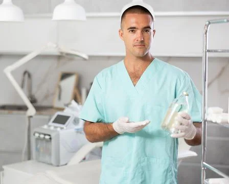 Displaying treatment substances Stock Photos