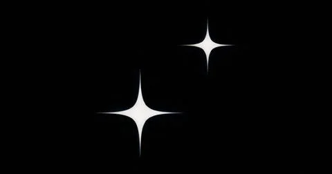 Displaying two white four-point stars occupying left and upper right of dark  Stock Illustration