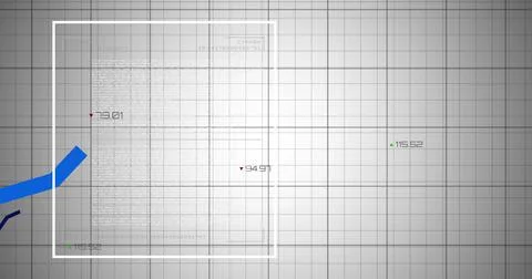 Displaying white panel left-center on gray HUD, showing blue ribbon, numeric Stock Photos