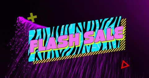 Displaying zebra-print turquoise rectangle tilting in digital promo design, with Stock Photos