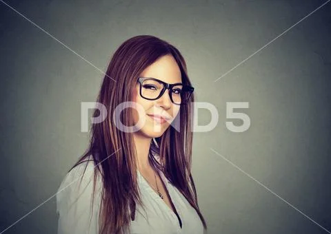 Displeased angry pessimistic woman with bad attitude looking at you Stock Photos