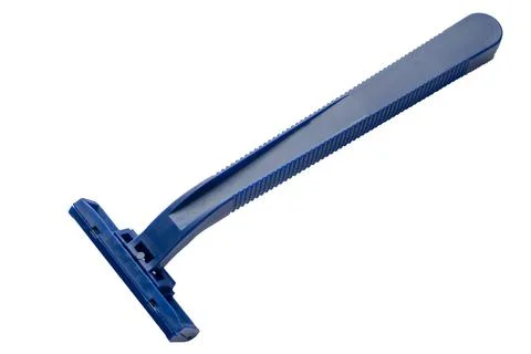 Disposable Blue Shaving Machine Angled Photo Isolate Stock Photos