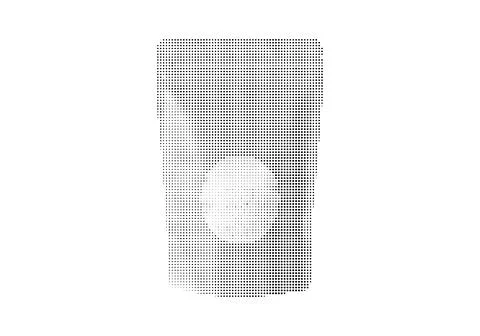 Disposable coffee cup design with halftone dot texture for beverage brandin.. Stock Illustration