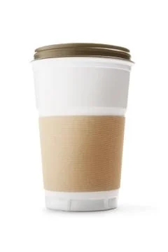 Disposable coffee cup Stock Photos