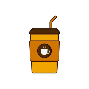 Disposable coffee cup vector illustration Stock Illustration