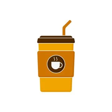 Disposable coffee cup vector illustration Stock Illustration