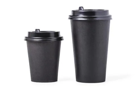 Disposable coffee cups Stock Photos
