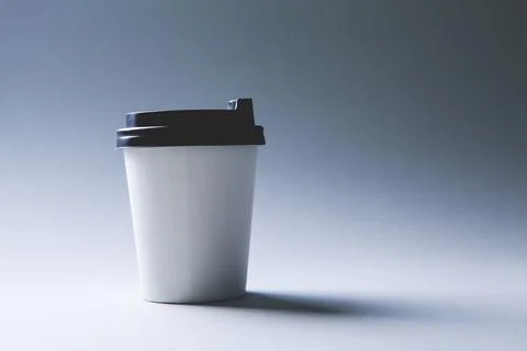 Disposable cup for coffee Stock Photos
