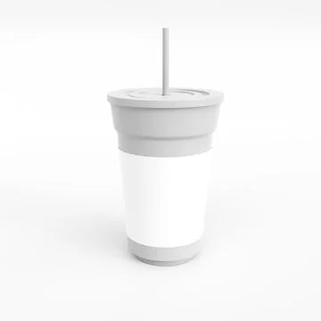 Disposable cup mockup イラスト素材