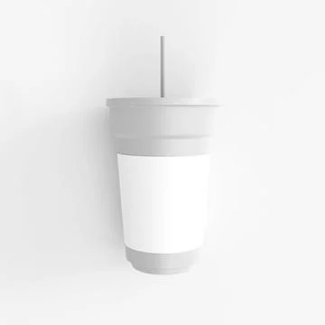 Disposable cup mockup イラスト素材