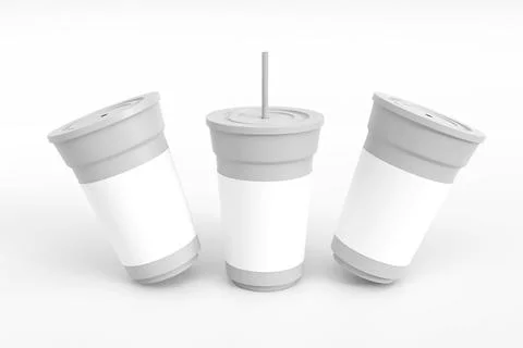 Disposable cup mockup イラスト素材