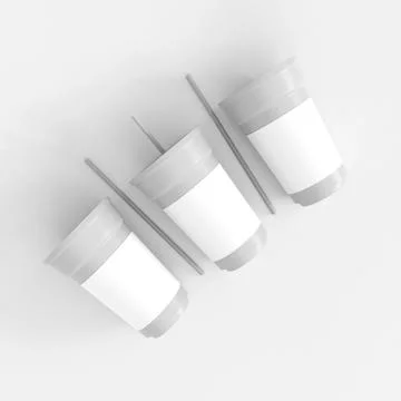 Disposable cup mockup イラスト素材