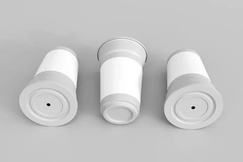 Disposable cup mockup イラスト素材